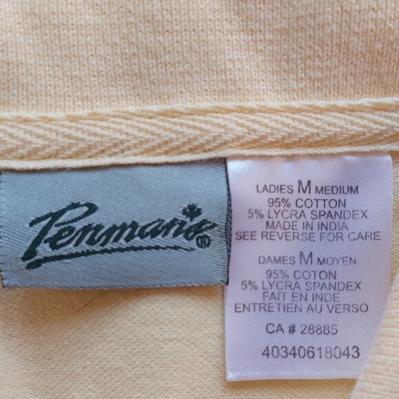 Yellow Polo Tank Top Size Medium - Picture 2 of 2